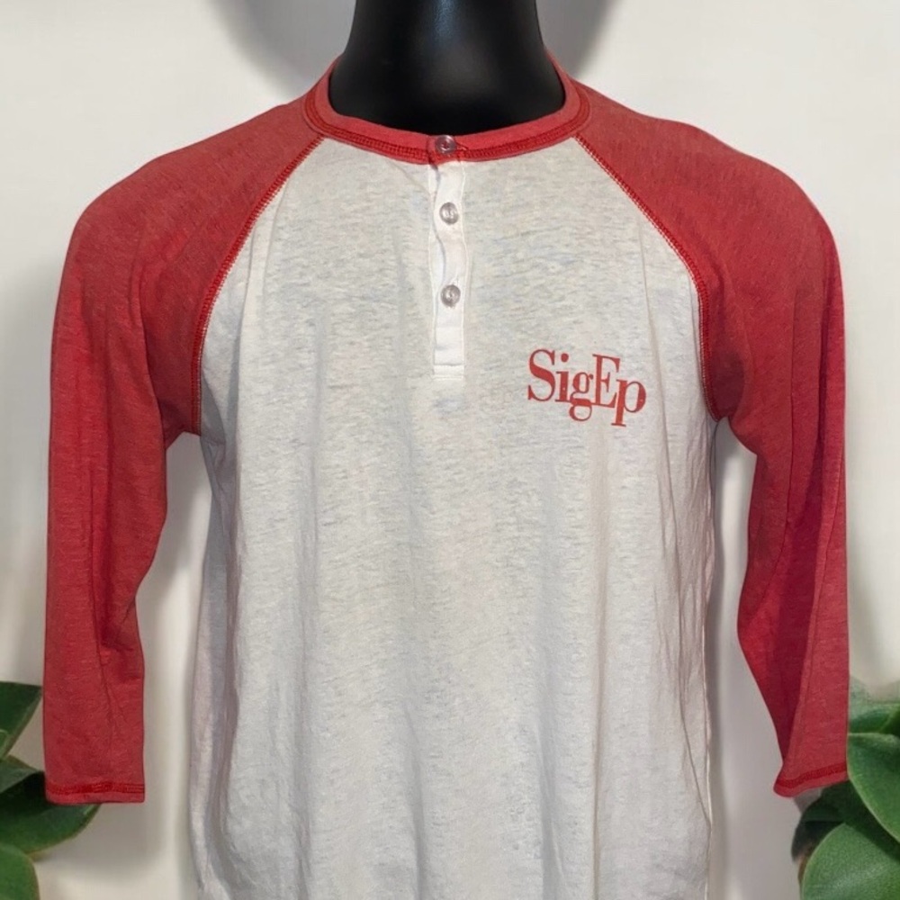 Vintage Triblend Royal Apparel Sigma Phi Epsilon Men's Large 3/4 Sleeve Shirt